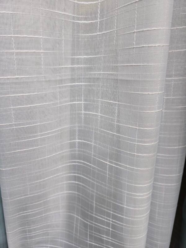 Patterned WHite Sheer