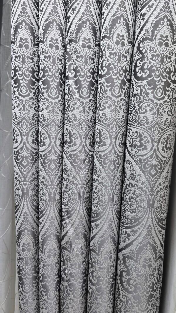 Grey "Floral" Curtains