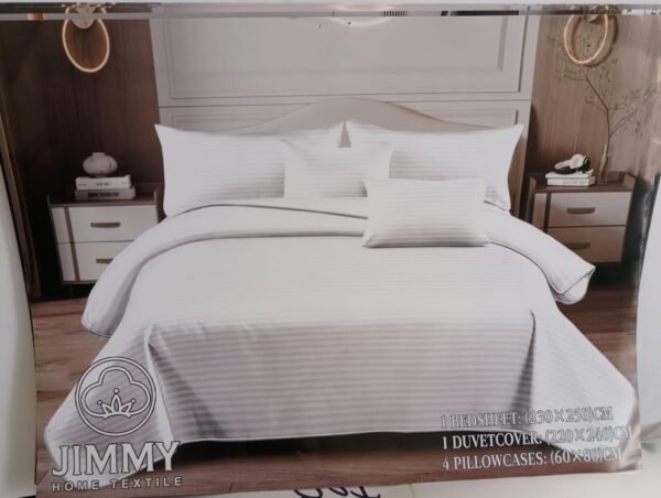 White Striped Duvet Cover