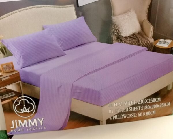 Purple Striped Bedsheet