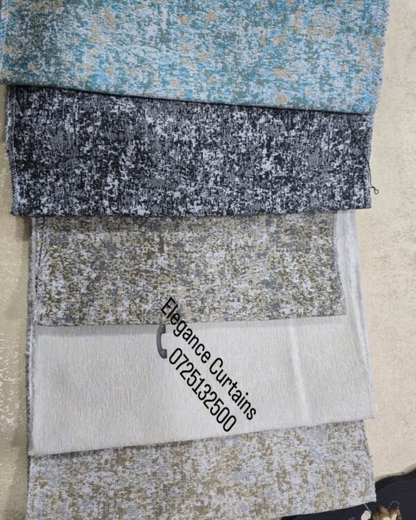 Earthy Brown, Beige, Cream, Turquoise, Grey, Black Curtain