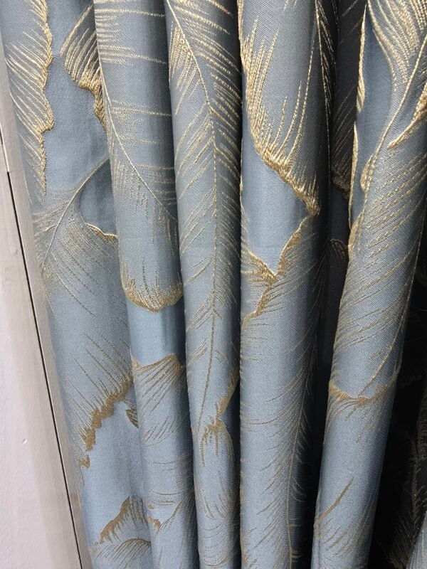 Blue Gold Curtain X